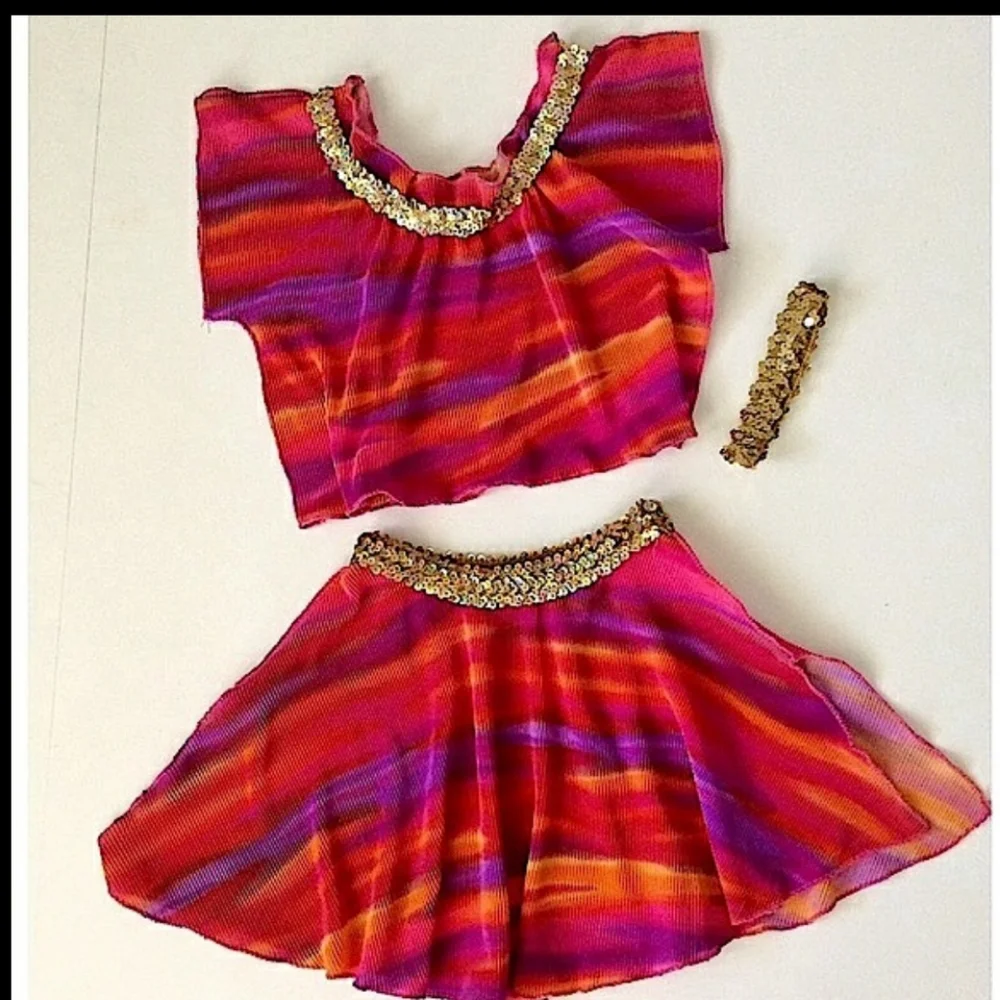 Costume Bundle 3 PC Child Large Pink, Purple